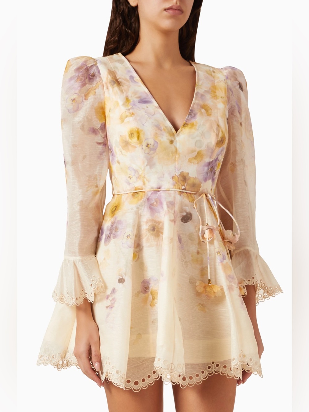 Zimmermann V-Neck Mini Dress